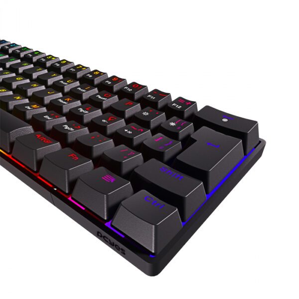 teclado mecanico ZOT 60% RGB - outemu blue/red