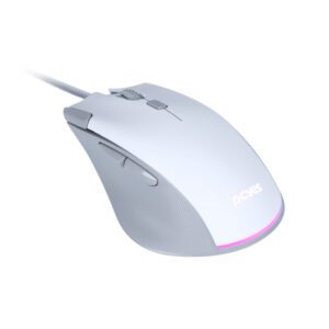 Mouse Gamer Zyron 12800 DPI Branco RGB – PCYES