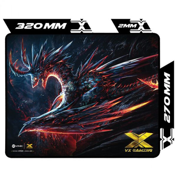 Mouse Pad Gamer Dragon - Vinik - 3