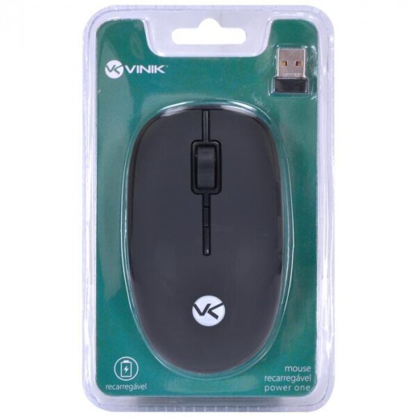 Mouse sem fio recarregável Power One - Vinik - 6