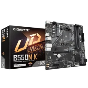 Placa-mãe B550M-K, Socket AM4, DDR4 (Máx. 128 GB) – Gigabyte
